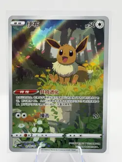Pokemon TCG S-Chinese Exclusive Eevee Holo Card Gem Pack Vol2 CBB2C 01 15/15 - Image 1