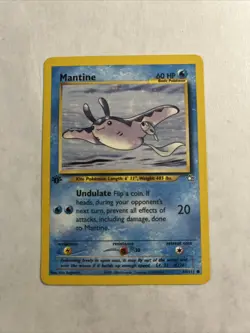 Mantine 64/111 1st Edition Neo Genesis Pokemon Card Vintage Near Mint - Image 1