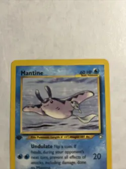 Mantine 64/111 1st Edition Neo Genesis Pokemon Card Vintage Near Mint - Image 3