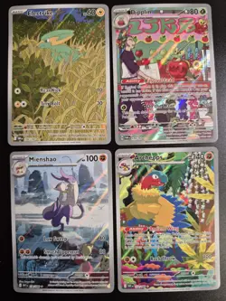 Pokemon Cards Illustration Rare 4 Card Collection Gold Star - Image 1