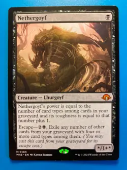 MTG 1x Nethergoyf # 103 Modern Horizons 3 Magic the Gathering Card x1 NM - Image 1