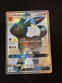 Pokemon Card TCG Umbreon GX SV69/SV94 Hidden Fates Shiny Vault Holo Rare NM - Image 1