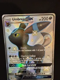Pokemon Card TCG Umbreon GX SV69/SV94 Hidden Fates Shiny Vault Holo Rare NM - Image 3