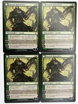 MTG 4X Garruk Relentless X4 Innistrad (2011) Magic - NM/PL - Image 1