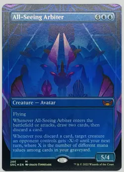 MTG All-Seeing Arbiter (Borderless) Streets of New Capenna Foil - Image 1