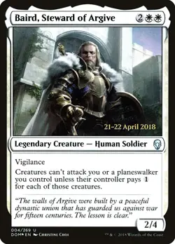 Baird, Steward of Argive [Dominaria Prerelease Promos] Magic MTG - Image 1