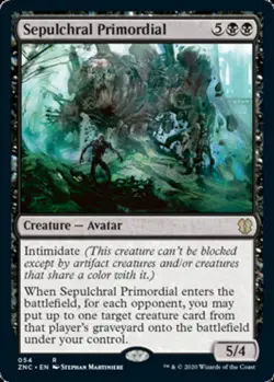 x1 Sepulchral Primordial R MTG Commander: Zendikar Rising M/NM, English - Image 1
