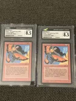 Bird Maiden x2 Light & Dark Versions CGC 8.5 NM/Mint+ Arabian Nights MTG 1993 - Image 1