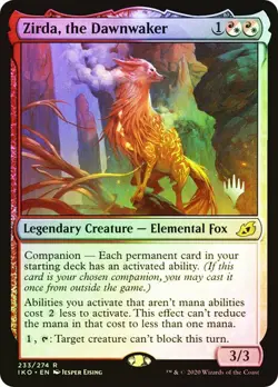 MTG ZIRDA, THE DAWNWAKER FOIL Ikoria: Lair of Behemoths Promos NM - Image 1