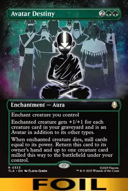 1x - Avatar Destiny - FOIL BORDERLESS #333 - Avatar: The Last Airbender - NM MTG - Image 1