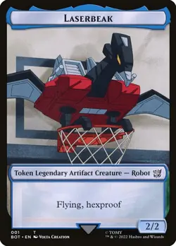 1x MTG - Laserbeak Token #01 (Soundwave, Sonic Spy) - Transformers - Image 1