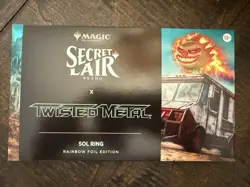 Magic MTG Secret Lair x Twisted Metal Promo Sol Ring Rainbow Foil Sealed - Image 1