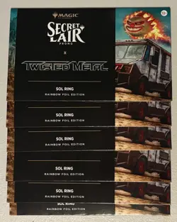 MTG Secret Lair TWISTED METAL Sol Ring - Rainbow FOIL - US Seller SEALED - Image 2
