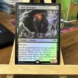 MTG *Cabal Therapist foil* (NM) Modern Horizons Magic Free Shipping - Image 1
