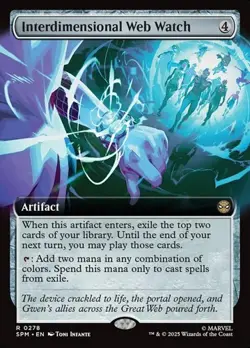 Interdimensional Web Watch - Extended Art SPM NM MTG - Image 1
