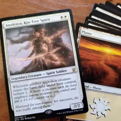 Whole COMMANDER Magic Deck MTG - Anafenze Kin-Tree Spirit White SOLDIERS Tribal - Image 1