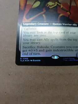 Hakoda, Selfless Commander TLA #366 Foil Extended Art NM MTG - Image 2