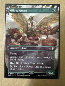 Gilded Goose BORDERLESS RARE Bloomburrow Commander BLC BLB MTG Magic Gathering - Image 1