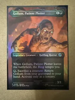 Gollum, Patient Plotter FOIL PROMO BUNDLE Lord of the Rings LTR MTG Magic NEW - Image 1