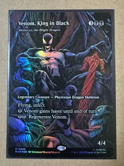 Venom, King in Black -Skithiryx Blight Dragon FOIL Marvel's Spider-Man MTG Magic - Image 1
