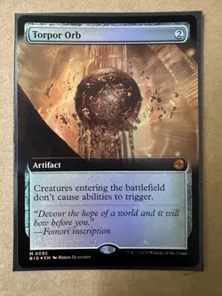 Torpor Orb FOIL EXTENDED MYTHIC Outlaws Thunder Junction BIG MTG Magic - Image 1