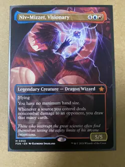 Niv-Mizzet, Visionary BORDERLESS MYTHIC Foundations MTG FDN Magic The Gathering - Image 1