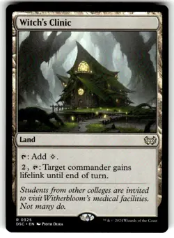 Witch's Clinic Commander: Duskmourn: House of Horror Regular MTG NM - Image 1