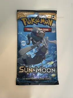 UNOPENED Pokemon TCG Sun & Moon Base Set Booster Pack - Image 1