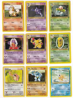 Pokemon Base Set 2 COMPLETE SET Uncommon/Common Vintage WOTC 84 Card Lot MP-NM - Image 3