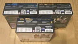 Pokemon Lot Of 3 ETB: Phantasmal Flames, Mega Evolution & Surging Sparks Sealed - Image 4