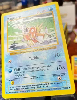 VLP 🔥 Magikarp 035/102 Base Set (Shadowless) Regular Pokemon TCG Wizards - Image 2