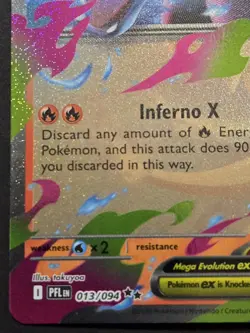 Pokemon TCG: Phantasmal Flames - Mega Charizard X ex (013/094) Double Rare Holo - Image 5