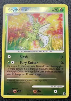 Pokemon Scyther 46/100 Reverse Holo 2008 Majestic Dawn MP - Image 1