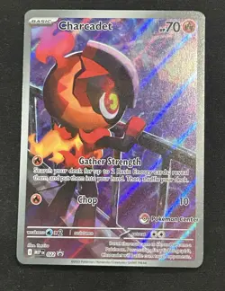 Charcadet 022 Mega Evolution Black Star Promo Pokemon Center Stamped Holo ETB 🔥 - Image 1