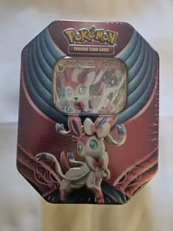 2018 Pokemon Sun & Moon Sylveon GX Tin NEW SEALED XY Evolutions - Image 1