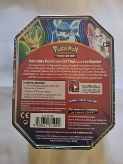 2018 Pokemon Sun & Moon Sylveon GX Tin NEW SEALED XY Evolutions - Image 2