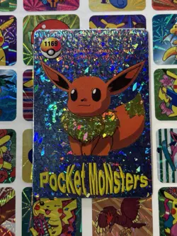 Pokemon Vintage Pocket Monsters Vending HOLO Prism Sticker 1999 Bandai Nintendo - Image 4