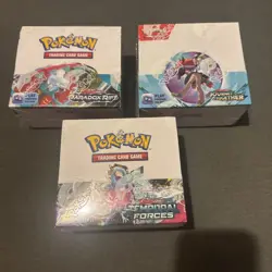 Pokemon booster box 36 Journey Together, Paradox Rift,Temporal Forces Sealed New - Image 1
