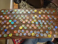 Hasbro 1999 Pokemon Battling Coin Game Vintage Lot of 177 Coins and Coin Holders - Image 1