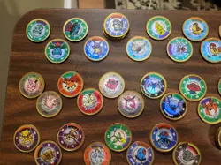 Hasbro 1999 Pokemon Battling Coin Game Vintage Lot of 177 Coins and Coin Holders - Image 2