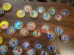 Hasbro 1999 Pokemon Battling Coin Game Vintage Lot of 177 Coins and Coin Holders - Image 3