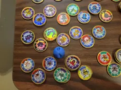 Hasbro 1999 Pokemon Battling Coin Game Vintage Lot of 177 Coins and Coin Holders - Image 5