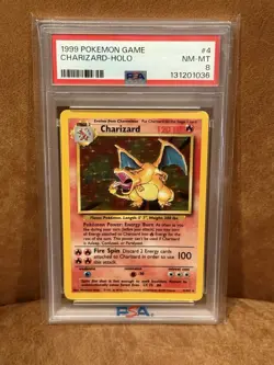 1999 POKEMON GAME #4 CHARIZARD - HOLO PSA 8 - Image 3