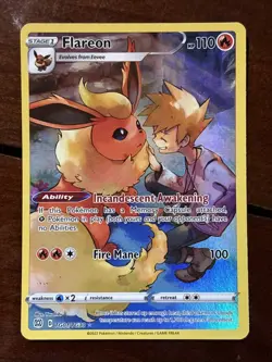 Pokemon Brilliant Stars Flareon TG01/TG30 Illustration Trainer Gallery - Image 1