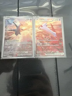 Pokemon TCG Latias EX 239/191, Latios 203/191 Holo Pair Surging Sparks Near Mint - Image 1