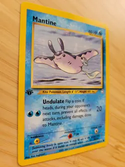 Pokemon TCG Mantine Neo Genesis 64 Regular 1st Edition Common - Image 2