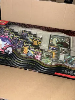 4x Pokemon Paldean Fates Great Tusk EX and Iron Treads EX Premium Collection Box - Image 1