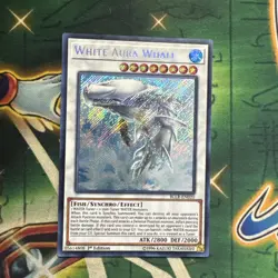 Yugioh! White Aura Whale BLLR-EN020 Secret Rare 1st Edition NM - Image 1