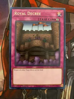 ( ROYAL DECREE ) - Rare - MAZE-EN064 - 1st - NM Yu-Gi-Oh - Maze of Memories - Image 1