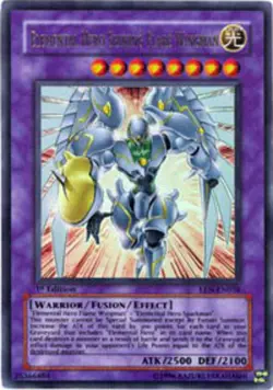Yugioh! LP Elemental Hero Shining Flare Wingman - EEN-EN036 - Ultra Rare - 1st E - Image 1